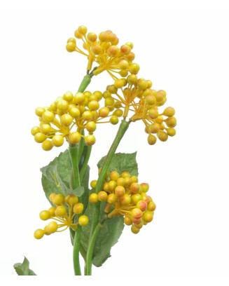 Vara de semillas de pirul de 35cm de altura, verde y amarillo