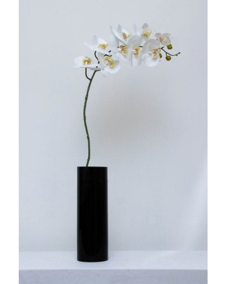 Orquídea phalaenopsis 9 flores 100cm, blanca y morada