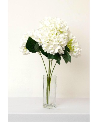 Ramo hortensia vintage blanco
