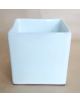 Cubo cerámica blanco 8x8x8cms