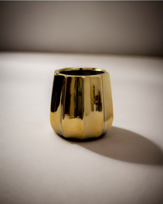Base neo dorada de cerámica, dos tamaños