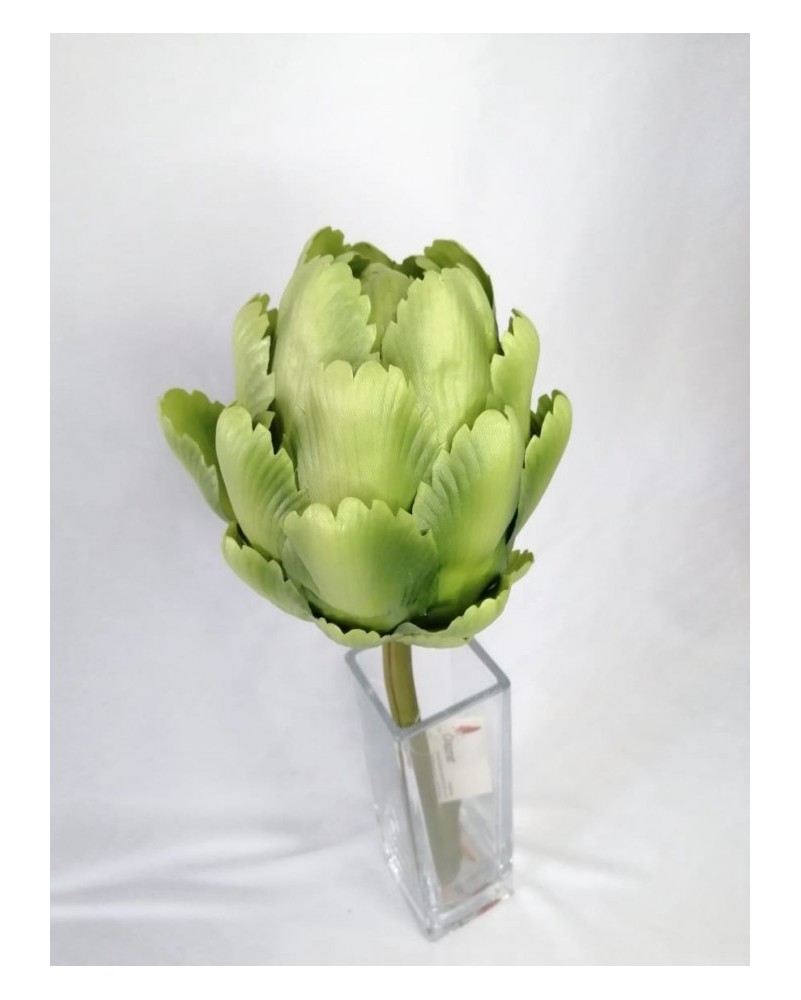 Vara de alcachofa 42 cm largo, verde y morada