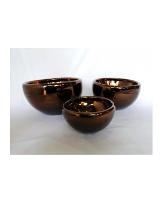 Bowl Chocolate de vidrio 15, 20, 25 y 30 cm diámetro