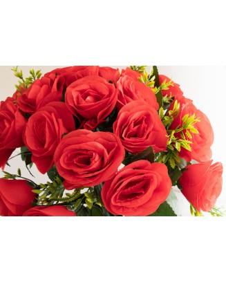 Ramo de rosas con 24 flores, varios colores