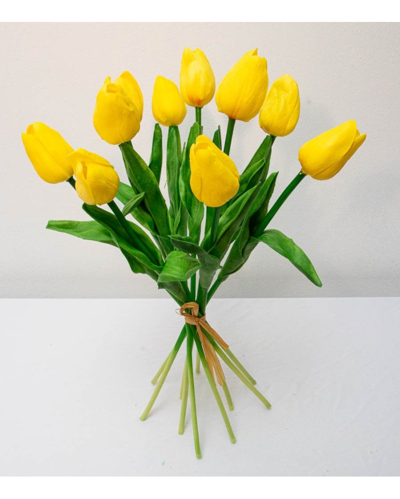 Ramo de tulipanes con 10 flores