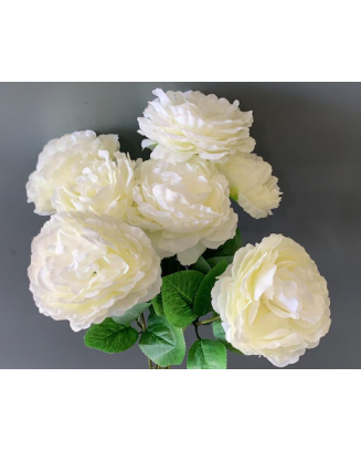 Ramo Tea Rose con 7 flores, 40cm largo, dos colores