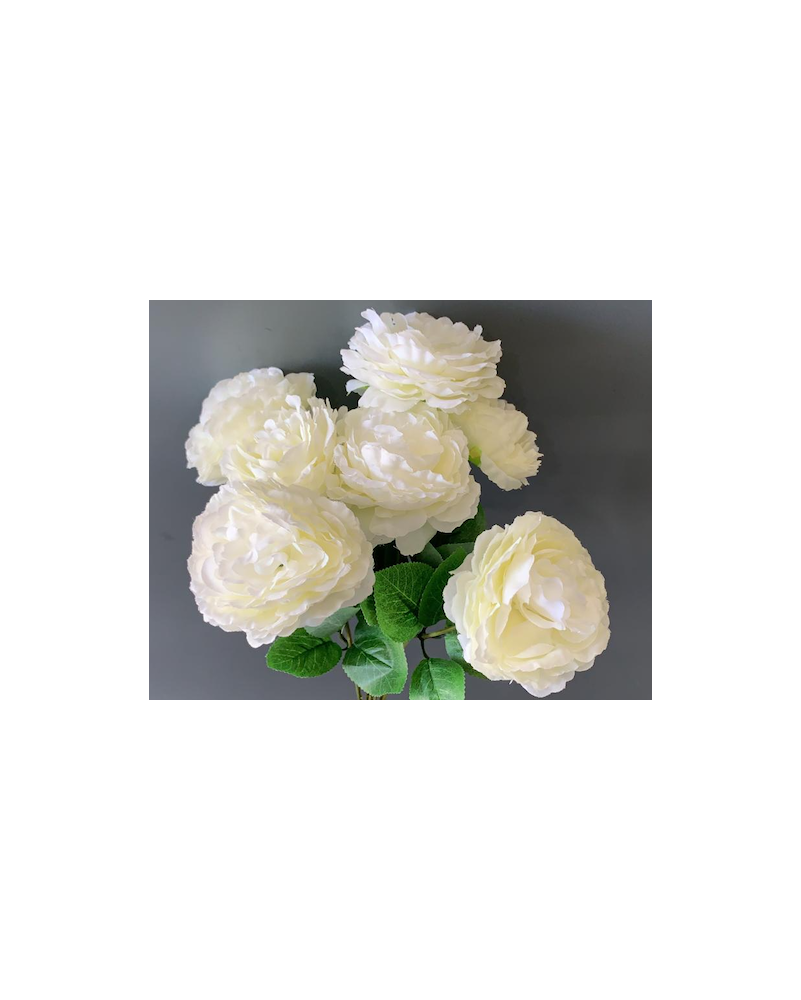 Ramo Tea Rose con 7 flores, 40cm largo, dos colores