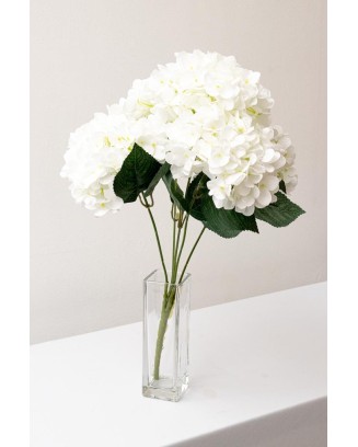 Ramo hortensia vintage blanco