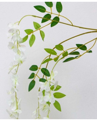 Colgante wisteria blanca 90cm